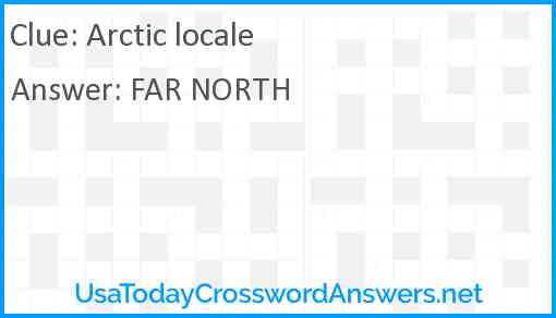 Arctic locale Answer