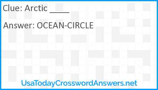 Arctic ____ Answer