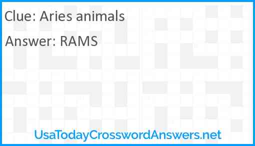 Aries animals Answer