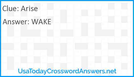 Arise Answer