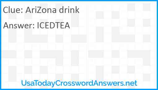 AriZona drink Answer