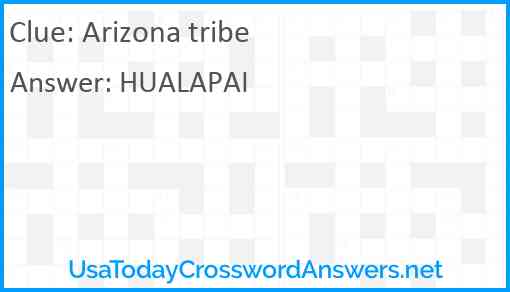 Arizona tribe Answer