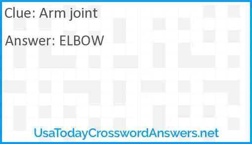 Arm joint Answer