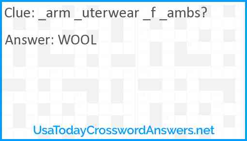 _arm _uterwear _f _ambs? Answer