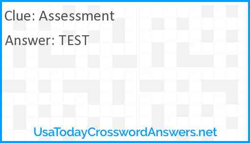 Assessment Answer