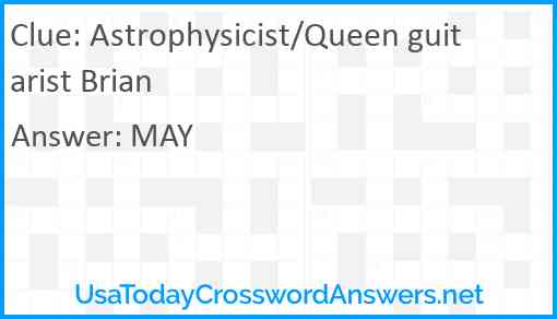 Astrophysicist/Queen guitarist Brian Answer