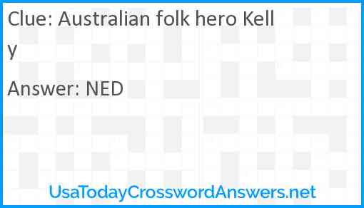 Australian folk hero Kelly Answer