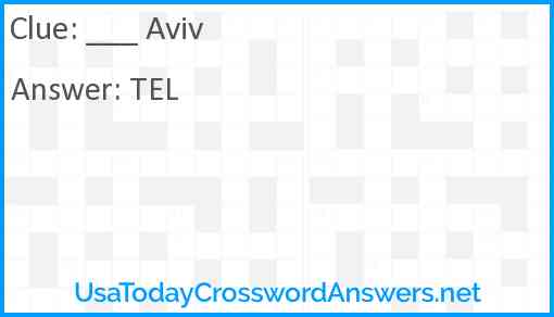 ___ Aviv Answer