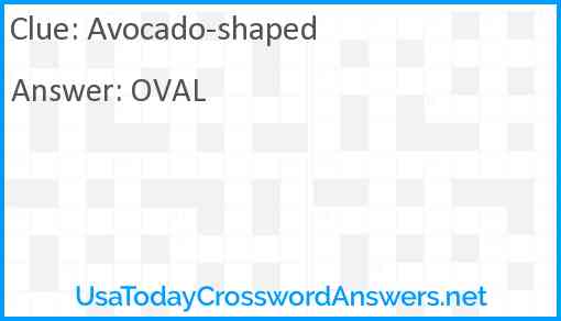 Avocado-shaped Answer