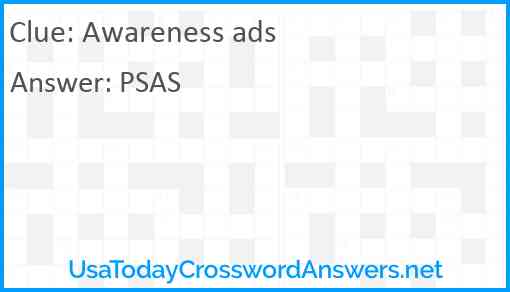 Awareness ads Answer