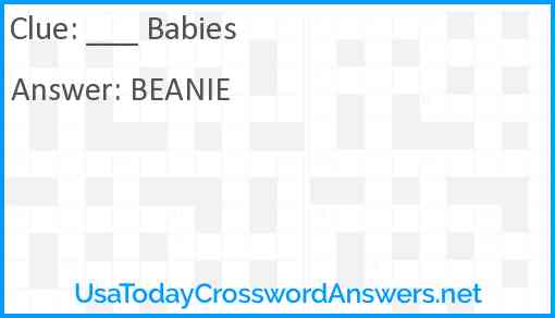 ___ Babies Answer