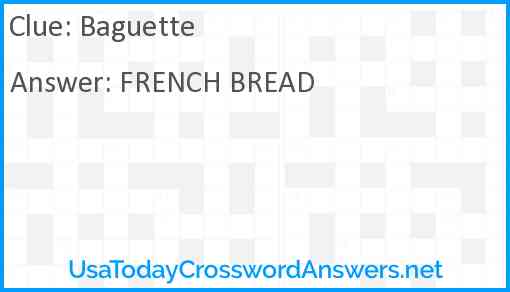 Baguette Answer