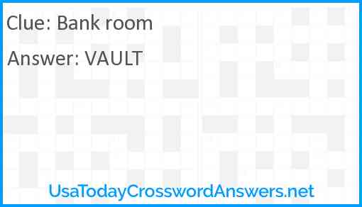 Bank room Answer