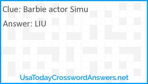 Barbie actor Simu Answer