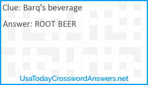 Barq's beverage Answer