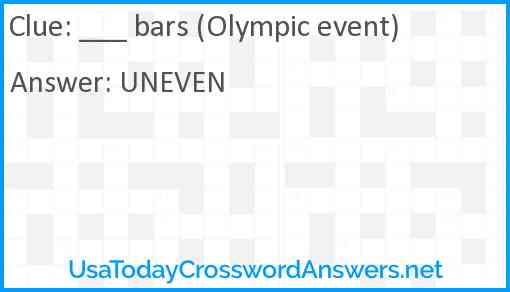 ___ bars (Olympic event) Answer