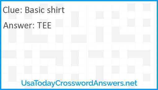 Basic shirt Answer