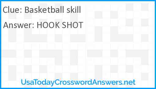 Basketball skill Answer