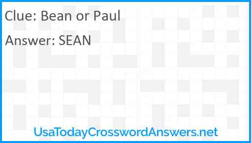 Bean or Paul Answer
