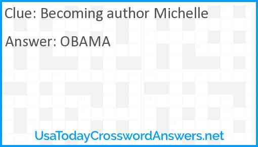 Becoming author Michelle Answer
