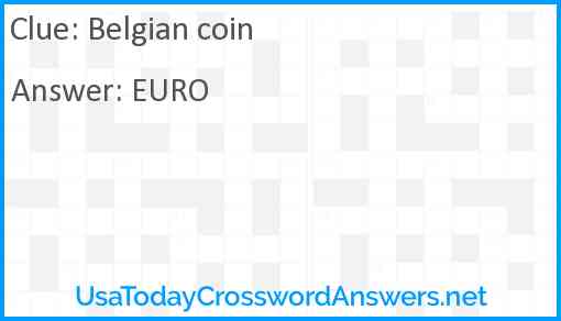 Belgian coin Answer