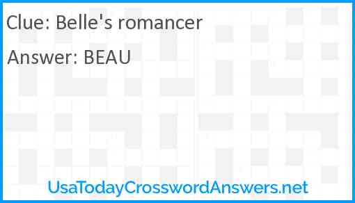 Belle's romancer Answer