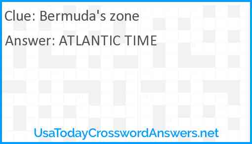 Bermuda's zone Answer