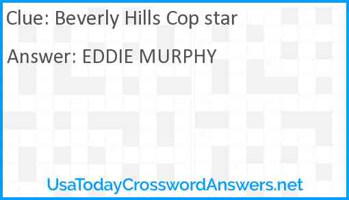 Beverly Hills Cop star Answer