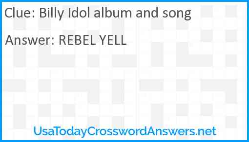 Billy Idol album and song Answer