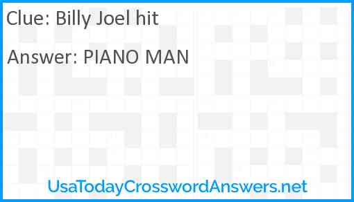 Billy Joel hit Answer
