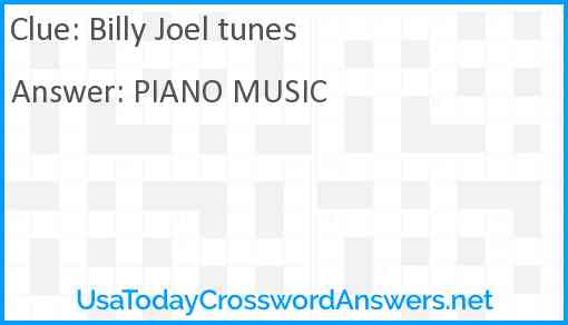 Billy Joel tunes Answer