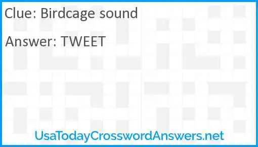 Birdcage sound Answer