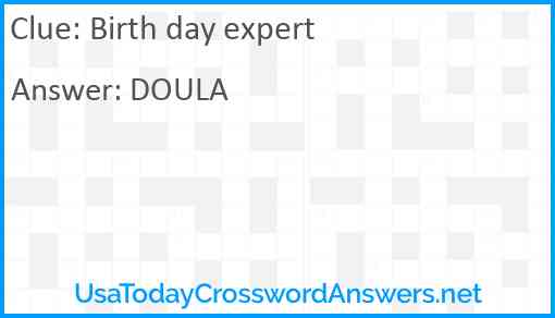 Birth day expert Answer