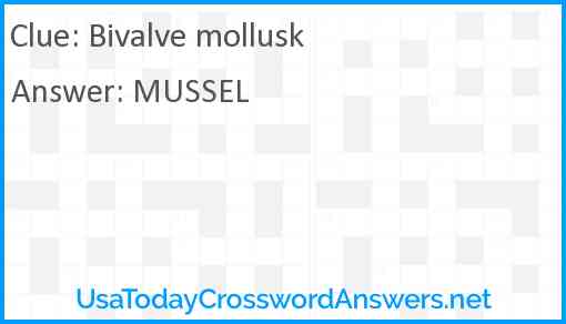 Bivalve mollusk Answer