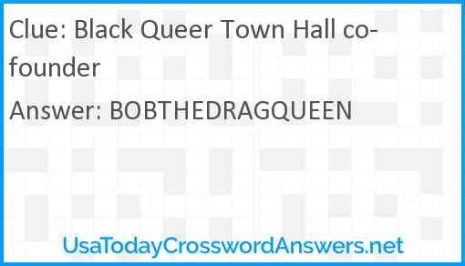 Black Queer Town Hall co-founder Answer