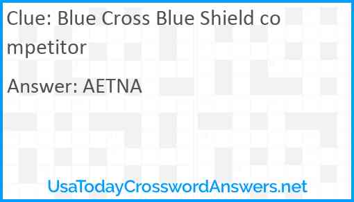 Blue Cross Blue Shield competitor Answer