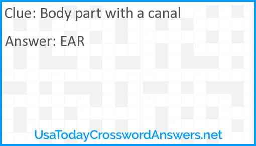Body part with a canal Answer