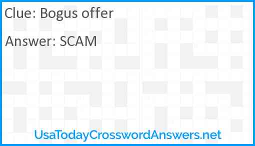 Bogus offer Answer