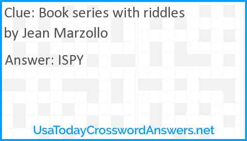 Book series with riddles by Jean Marzollo Answer