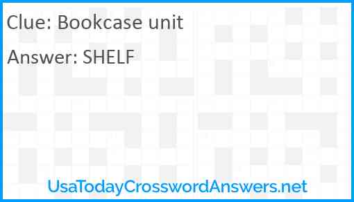 Bookcase unit Answer