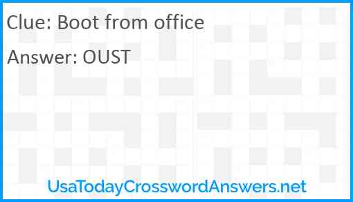 Boot from office Answer