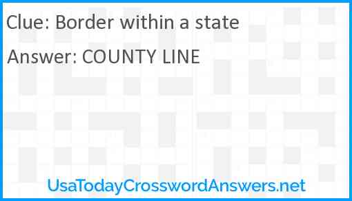 Border within a state Answer