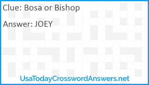 Bosa or Bishop Answer