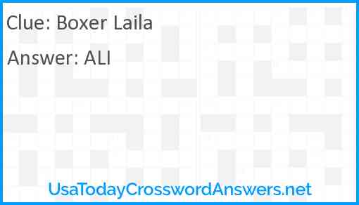 Boxer Laila Answer