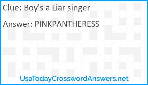 Boy's a Liar singer Answer