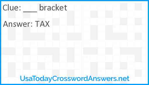 ___ bracket Answer