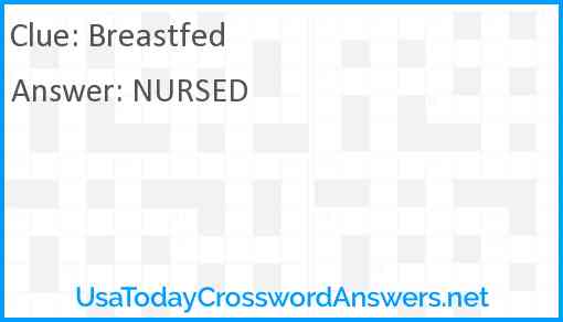 Breastfed Answer