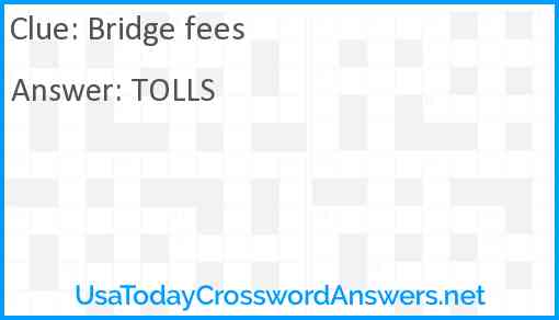 Bridge fees Answer