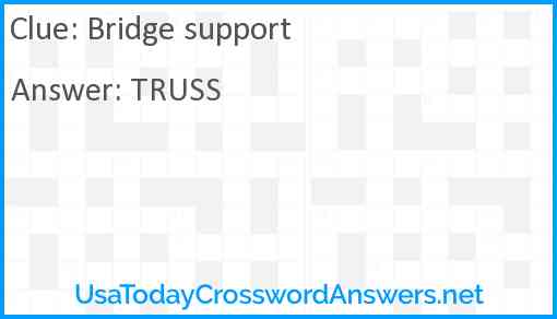 Bridge support Answer
