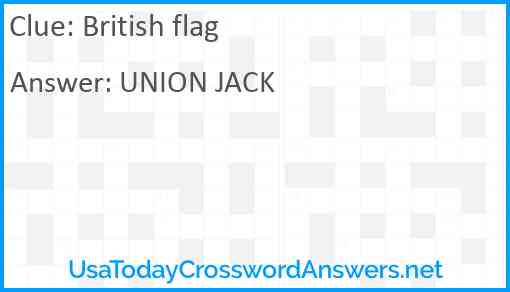 British flag Answer